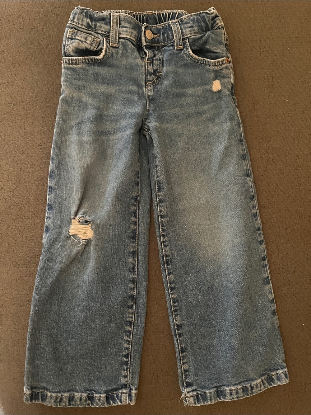 Cat & Jack Boys Light Blue Distressed Straight Jeans